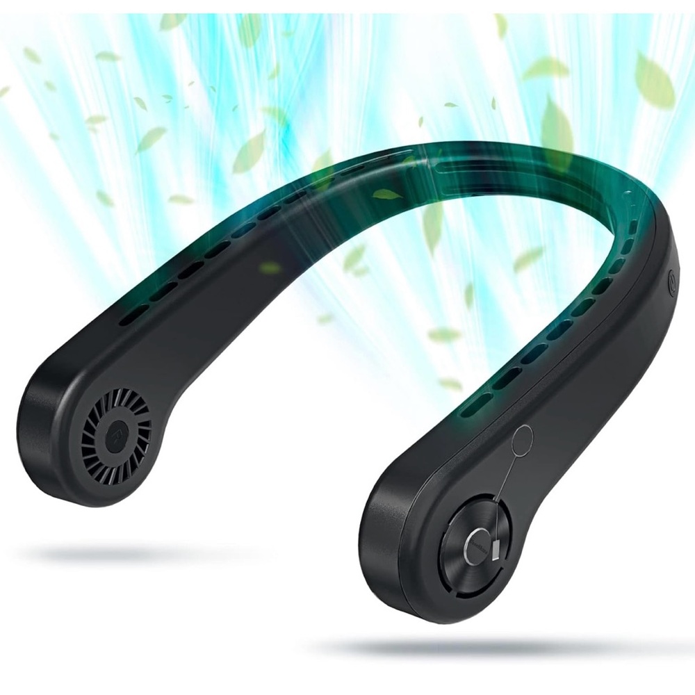 Amazon Black Wearable Fan Charger